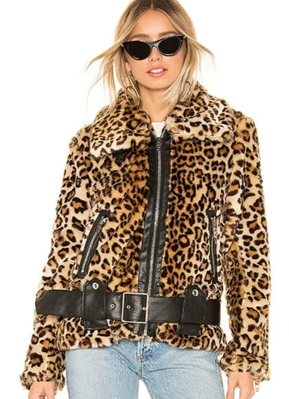 BLANK NYC Note To Self Faux Fur Moto Jacket NEW - Picture 4 of 13